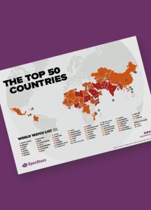 World Watch List 2025 Prayer Map