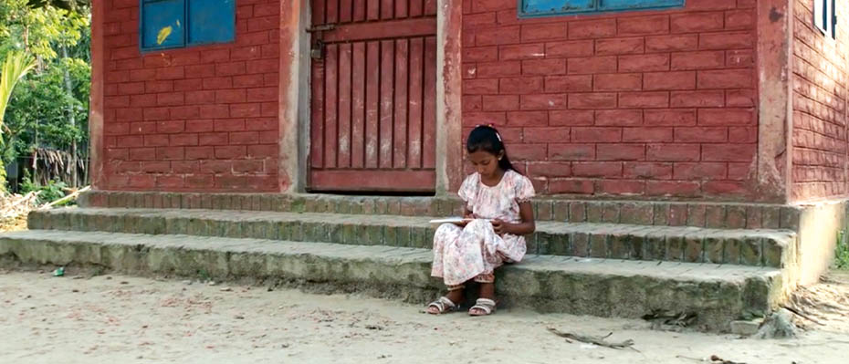 Rumana playing alone